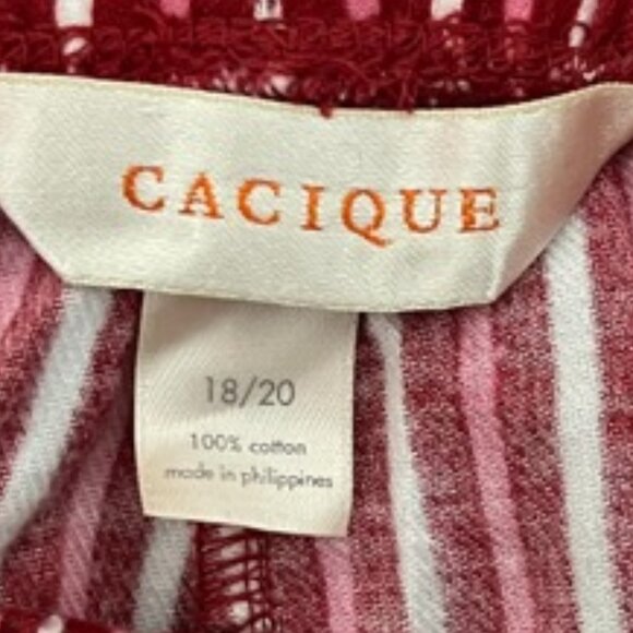 Cacique Collection Sleepwear Size 18 20 Flannel Bottoms Striped Pajama Set - Picture 4 of 7